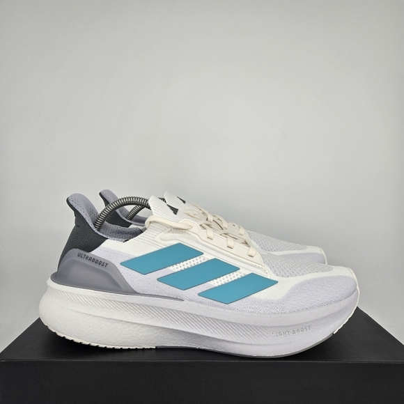 New Adidas UltraBoost 5X White Pure Teal JI3244 Men\'s Running Shoes Size 11.5